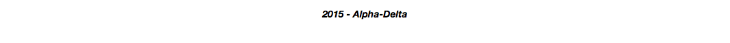 2015 - Alpha-Delta